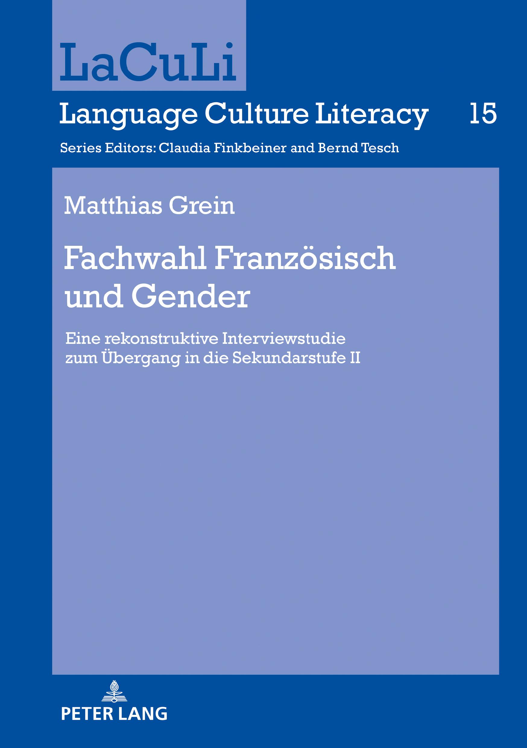 Vorderes Coverbild Fachwahl Französisch und Gender