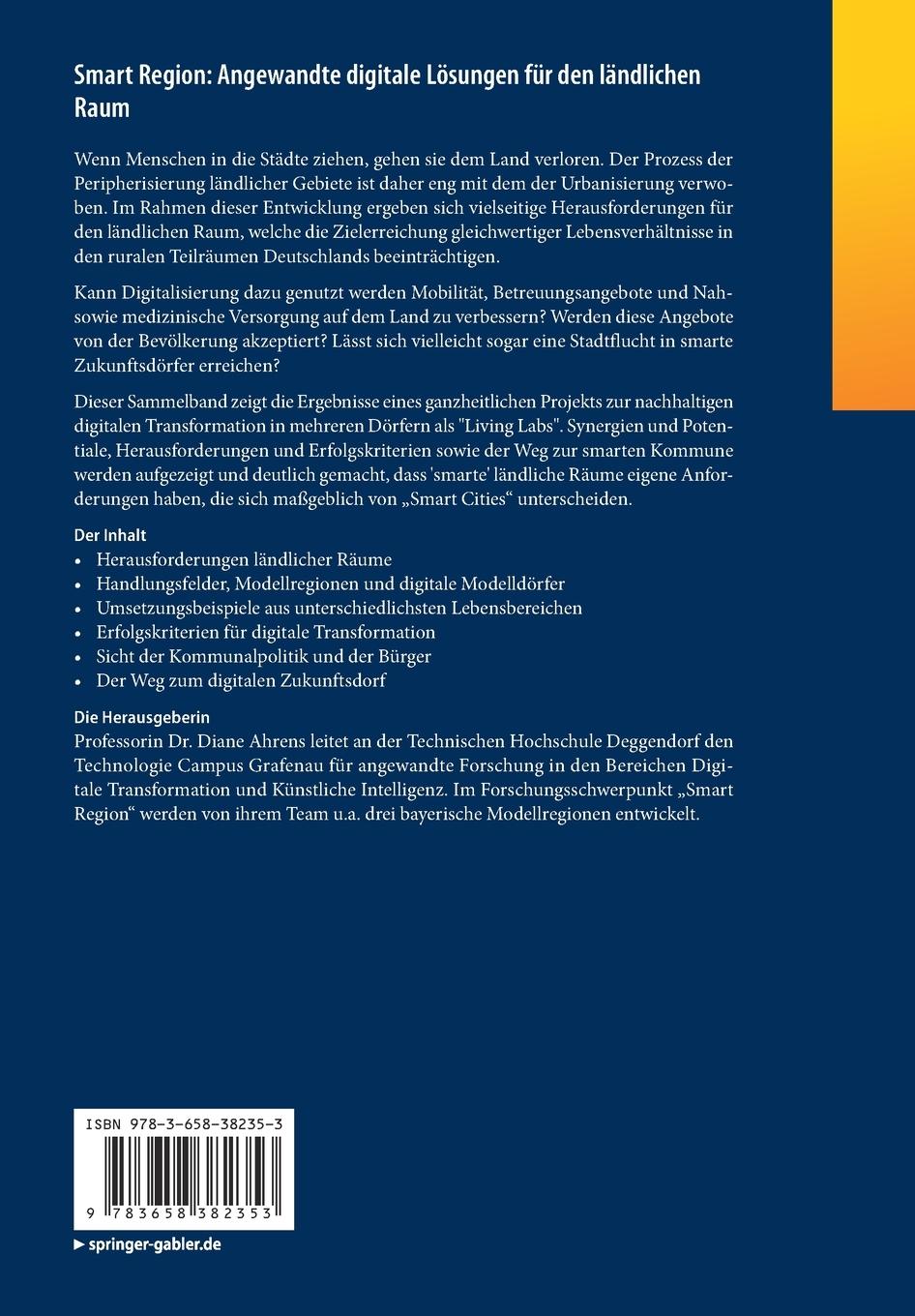 Rückseitencover Smart Region: Angewandte digitale Lösungen für den ländlichen Raum