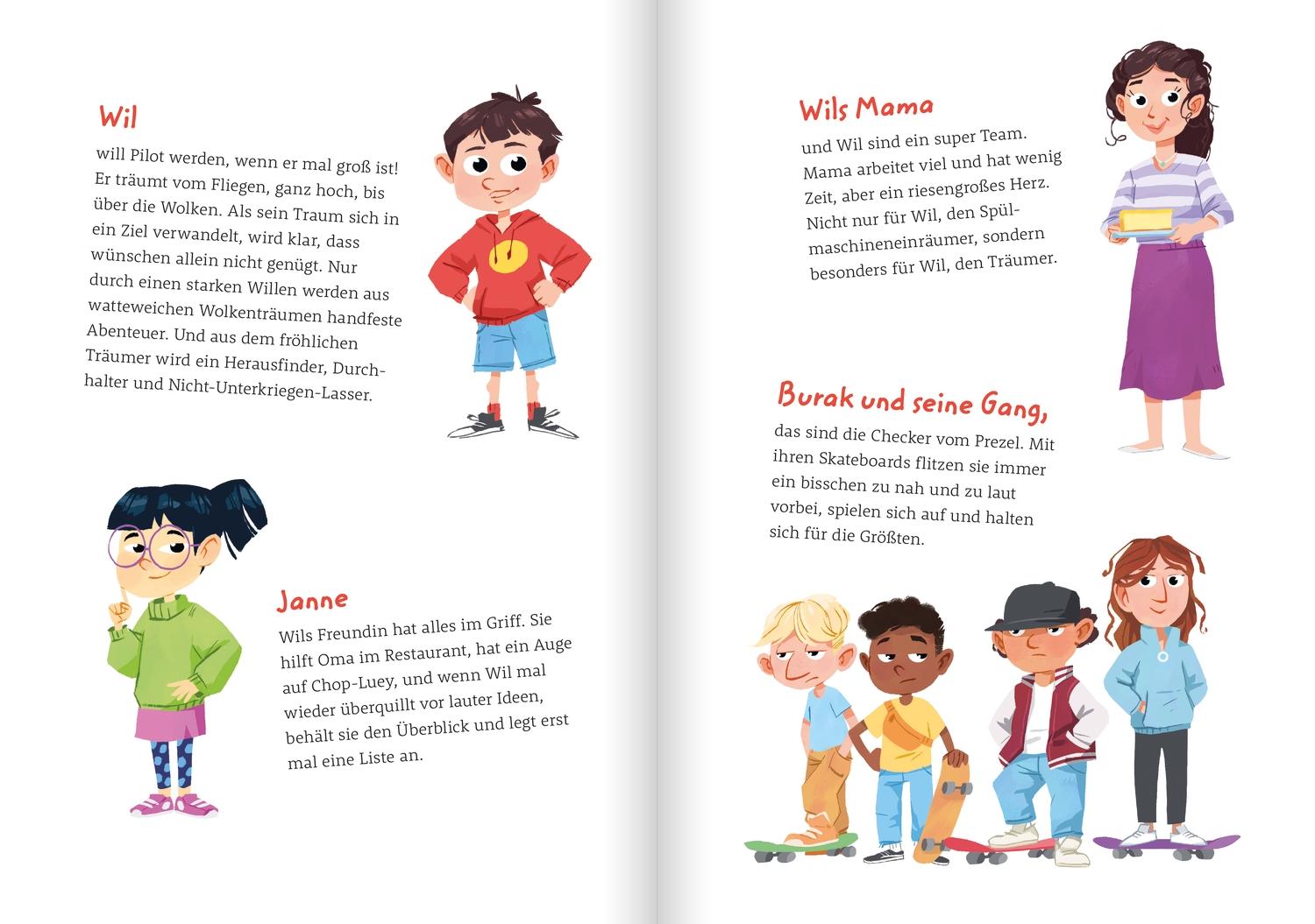 Beispielinhalt (Bild) Wil, der Wolkenstürmer, und der Traum vom Fliegen