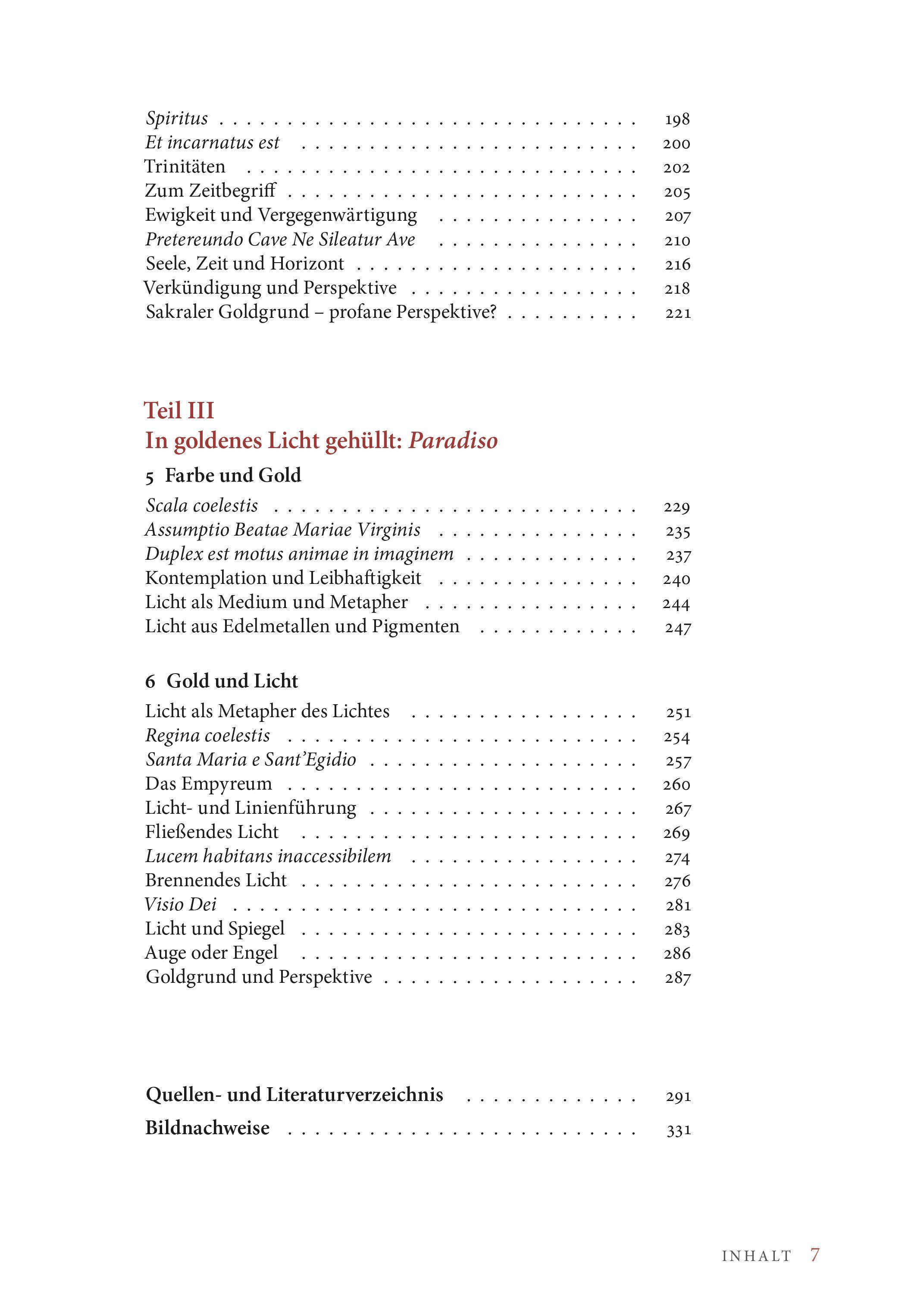 Beispielinhalt (Bild) Goldgrund und Perspektive