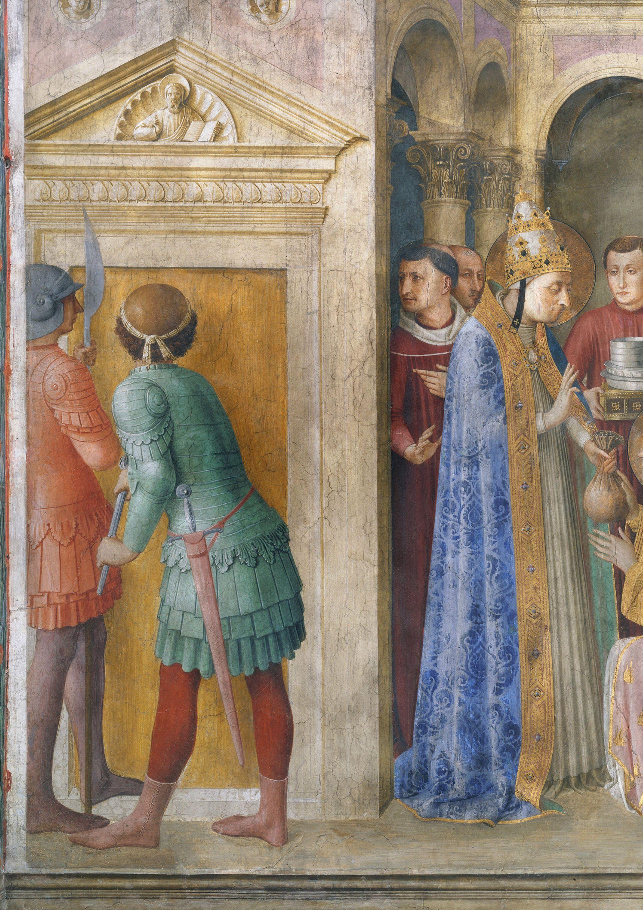 Beispielinhalt (Bild) Goldgrund und Perspektive