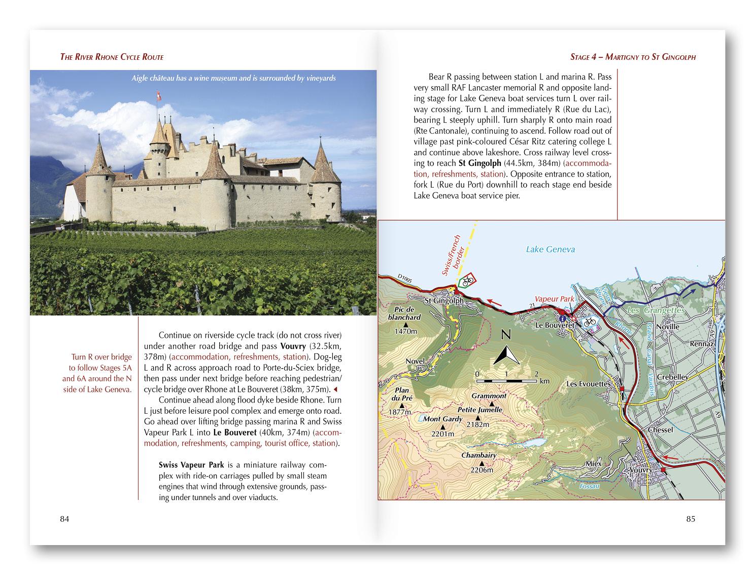 Beispielinhalt (Bild) The River Rhone Cycle Route