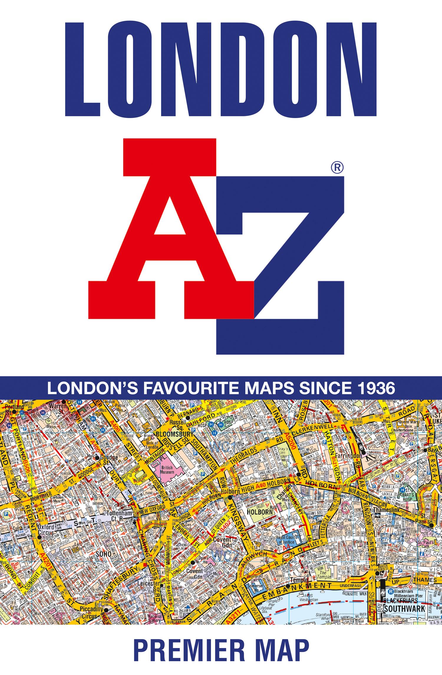 Vorderes Coverbild London A-Z Premier Map