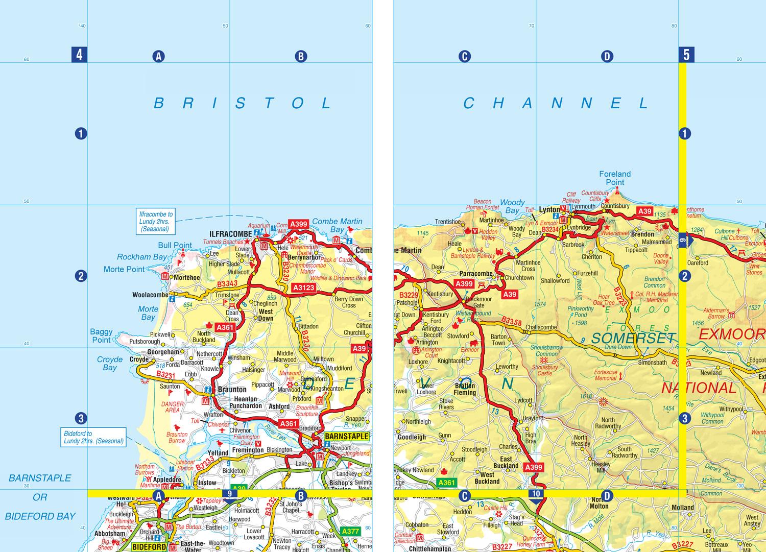 Beispielinhalt (Bild) South West England Regional A-Z Road Atlas