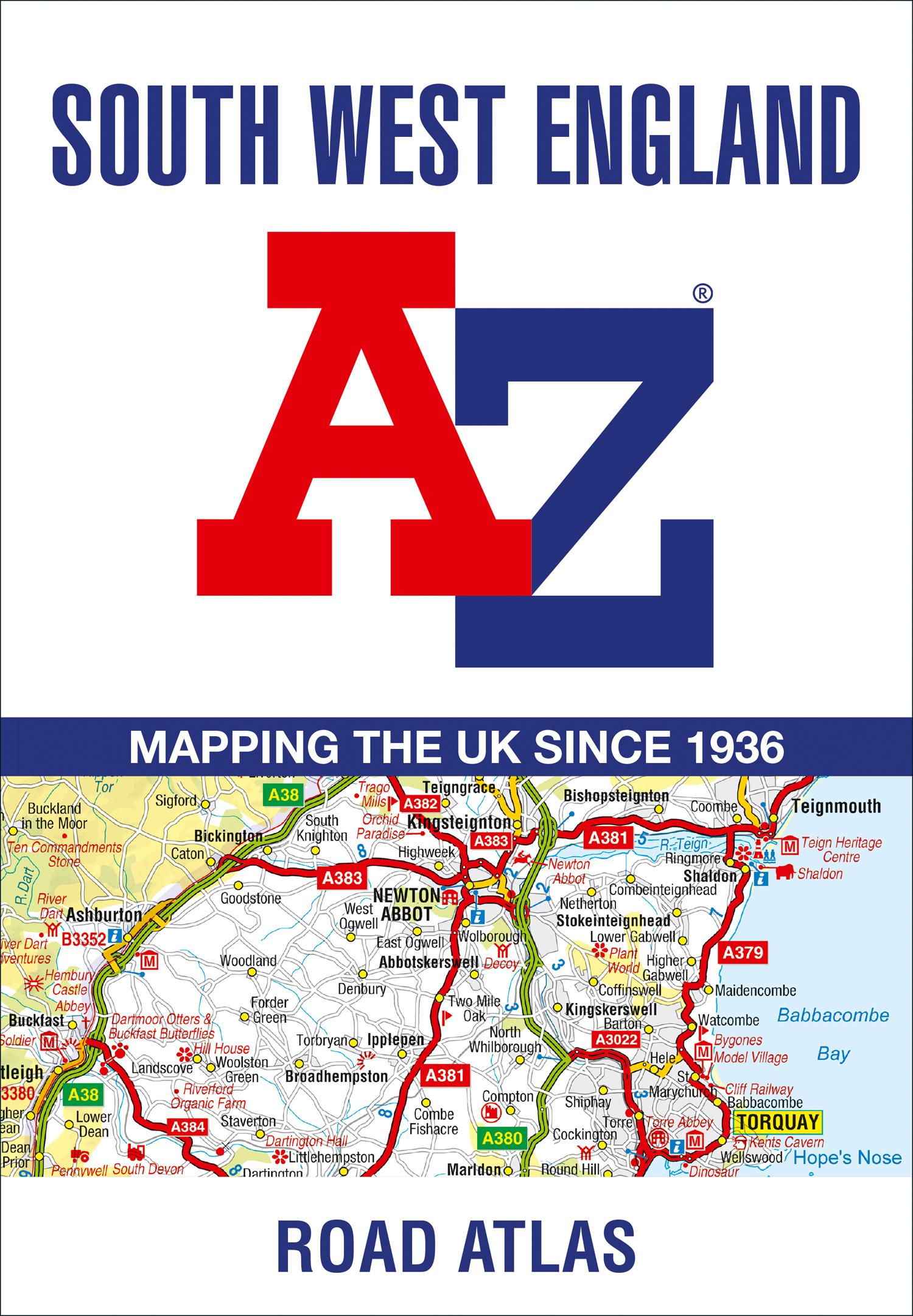 Vorderes Coverbild South West England Regional A-Z Road Atlas