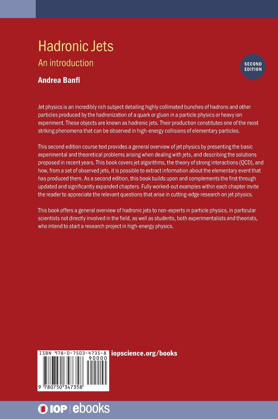 Rückseitencover Hadronic Jets (Second Edition)