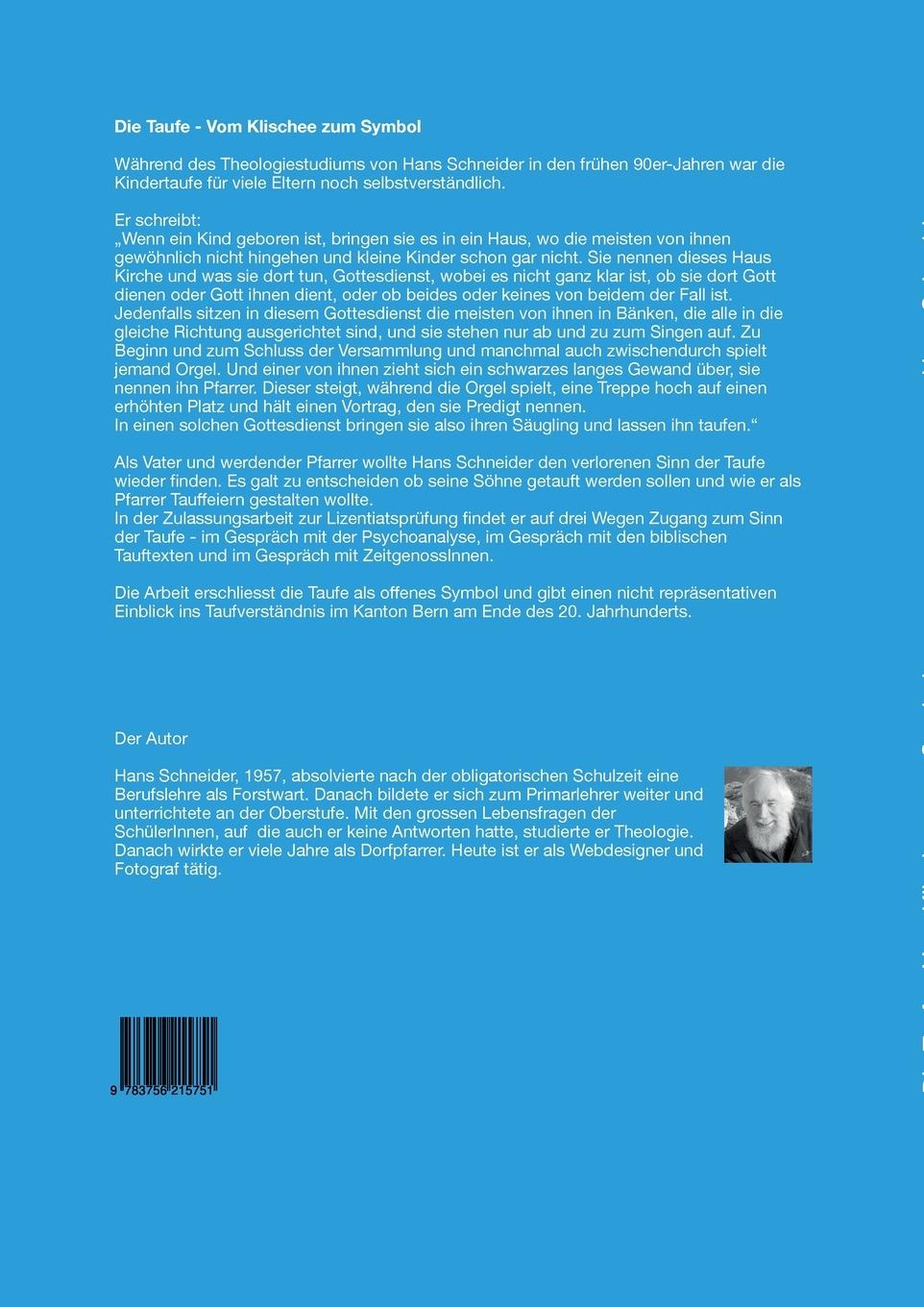 Rückseitencover Die Taufe