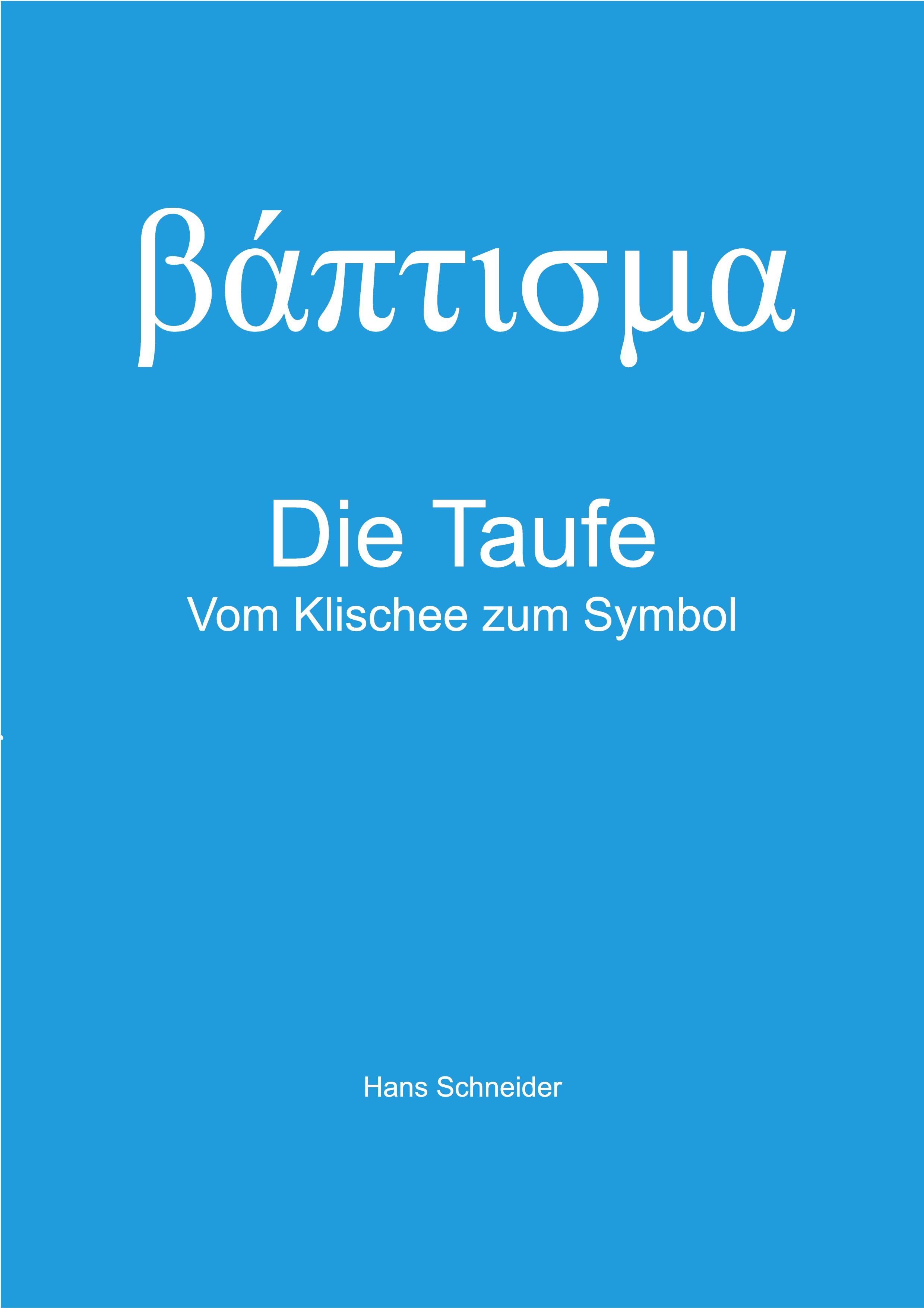 Vorderes Coverbild Die Taufe