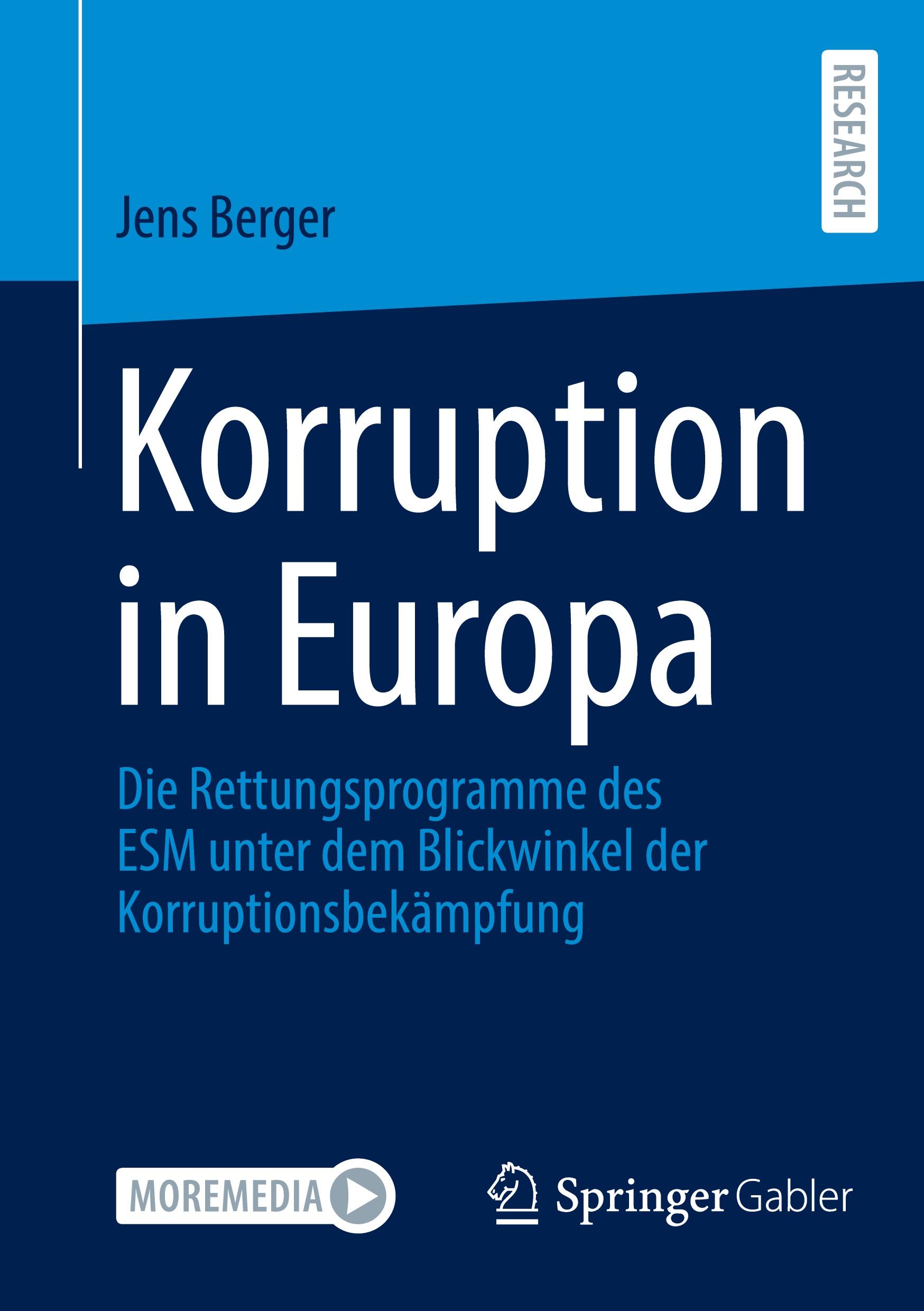 Vorderes Coverbild Korruption in Europa
