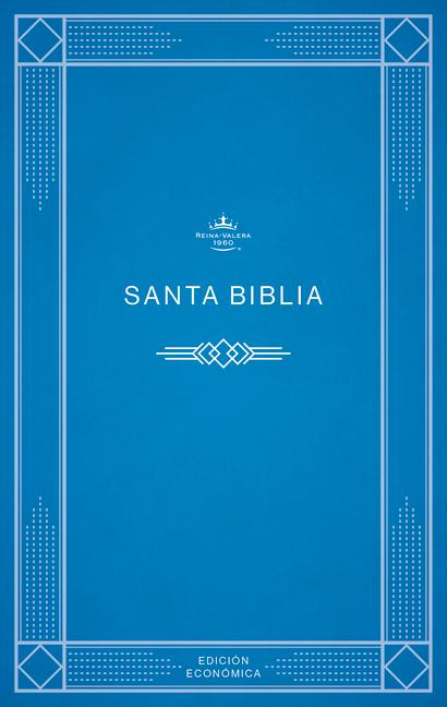 Vorderes Coverbild Rvr 1960 Biblia Económica de Evangelismo, Azul Tapa Rústica
