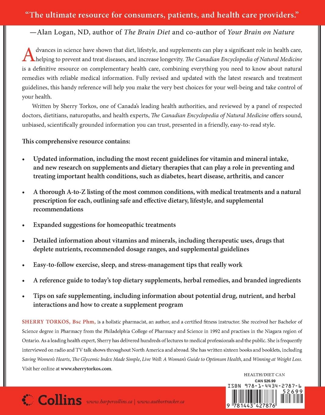 Rückseitencover Canadian Encyclopedia Of Natural Medicine 2nd Edition, The