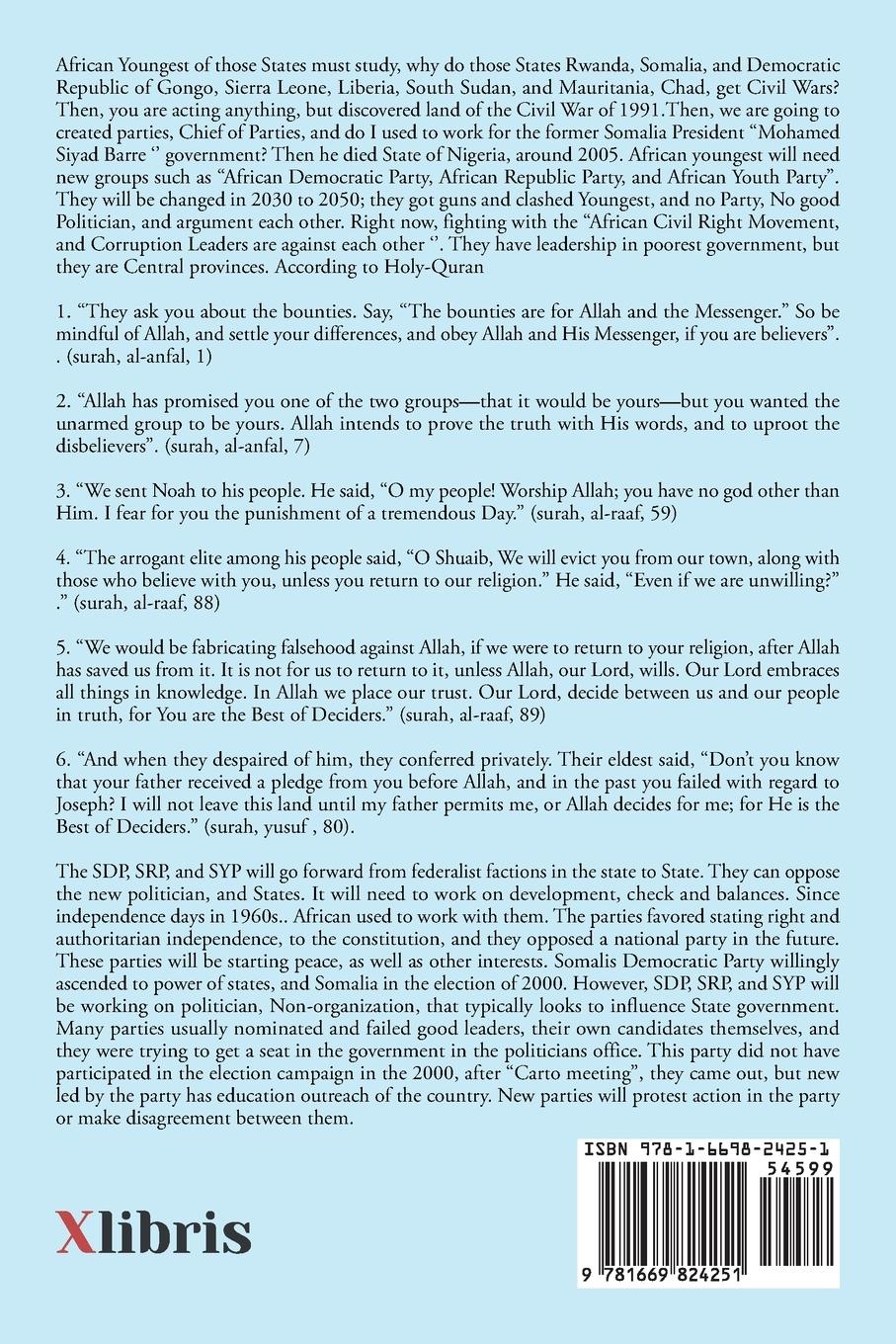 Rückseitencover African Parliaments, Do They Need a New Trained for Public Affairs?