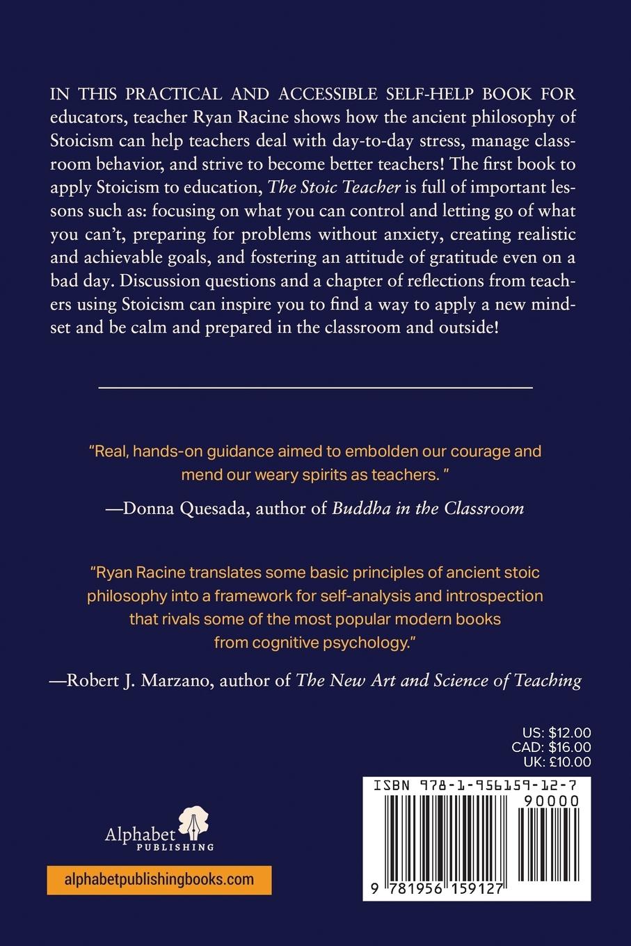 Rückseitencover The Stoic Teacher