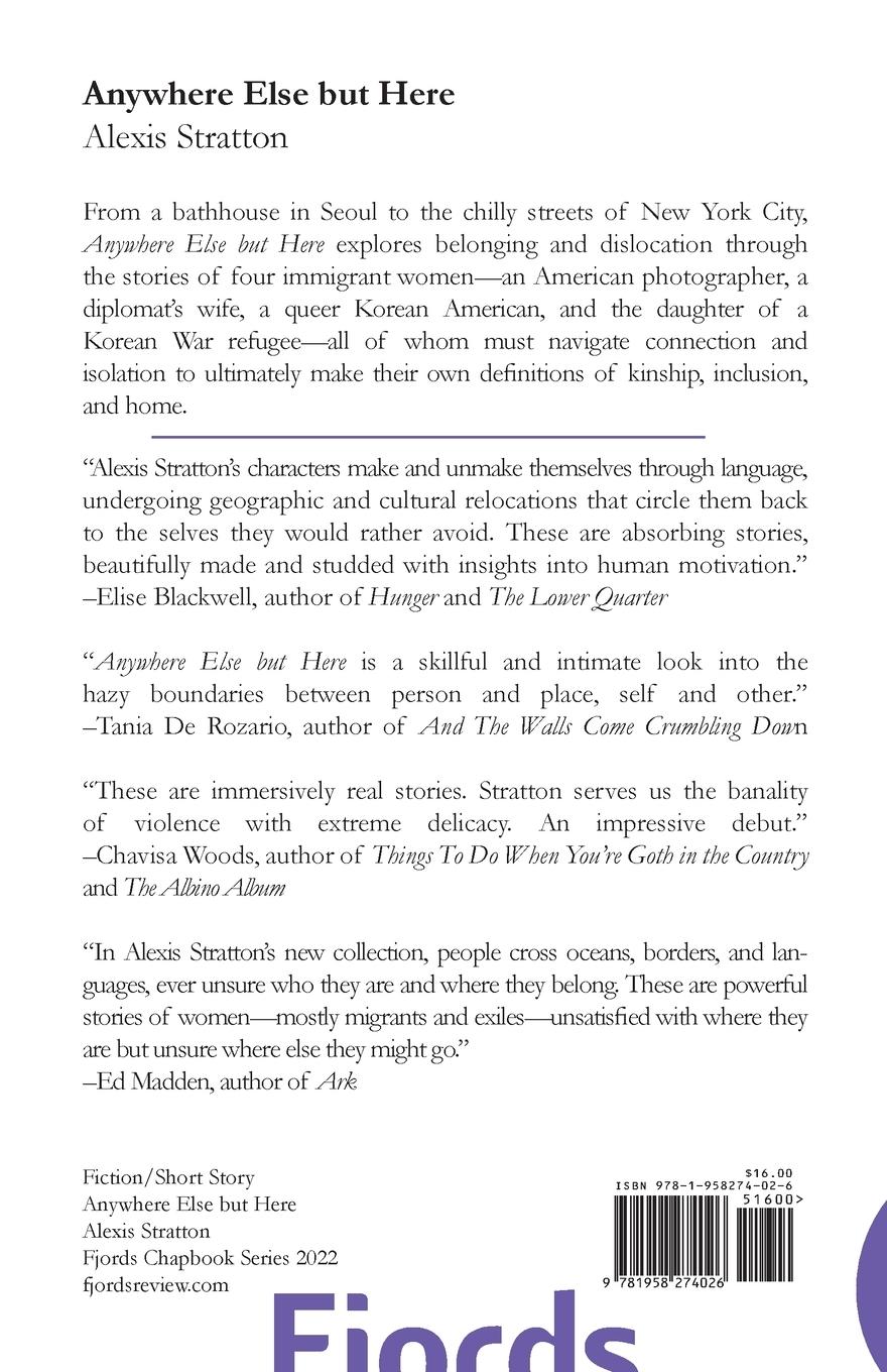 Rückseitencover Anywhere Else but Here