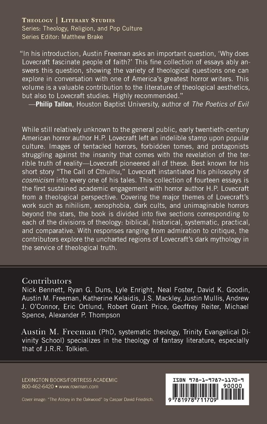 Rückseitencover Theology and H.P. Lovecraft