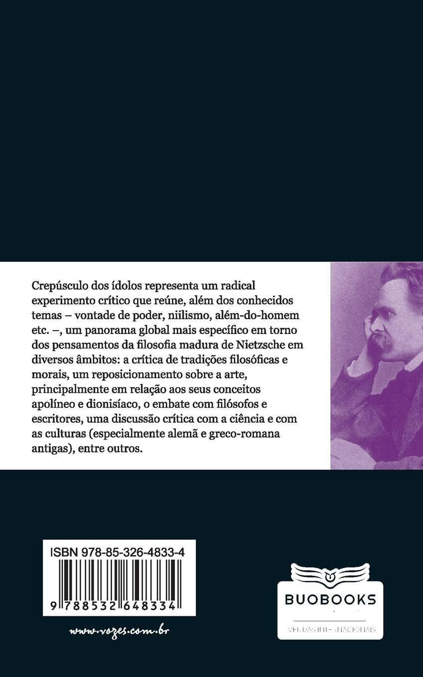 Rückseitencover Crepúsculo dos ídolos ou como se filosofa com o martelo
