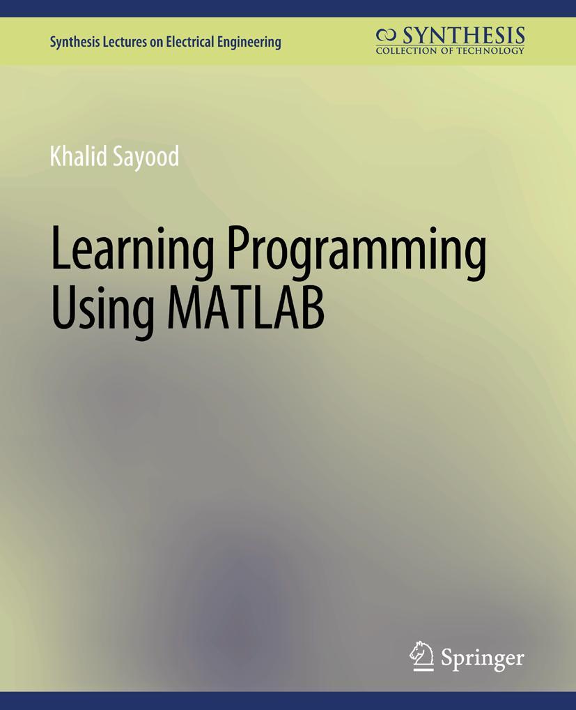 Vorderes Coverbild Learning Programming Using Matlab