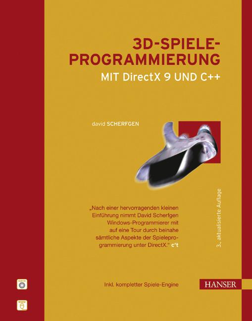 Vorderes Coverbild 3D-Spieleprogrammierung mit DirectX 9 und C++