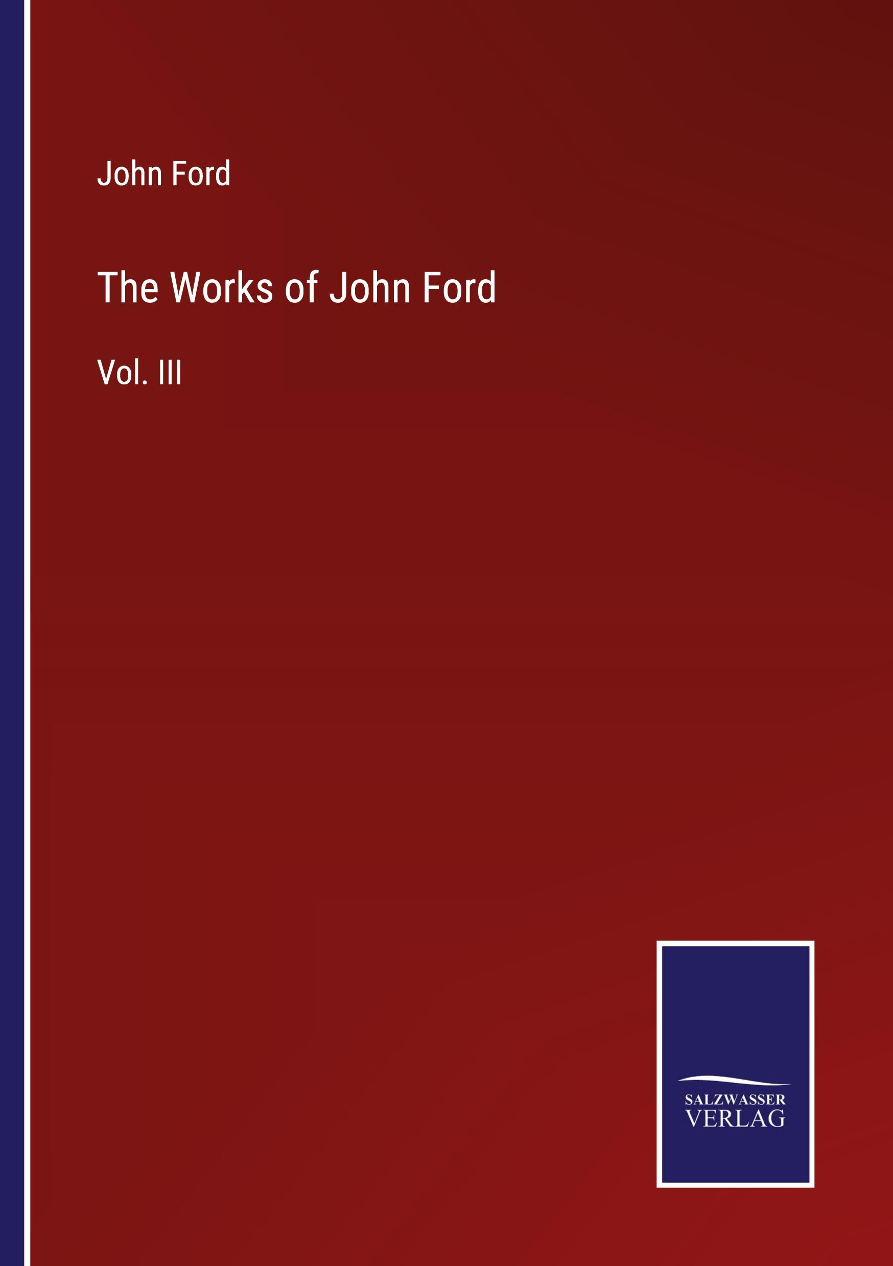 Vorderes Coverbild The Works of John Ford