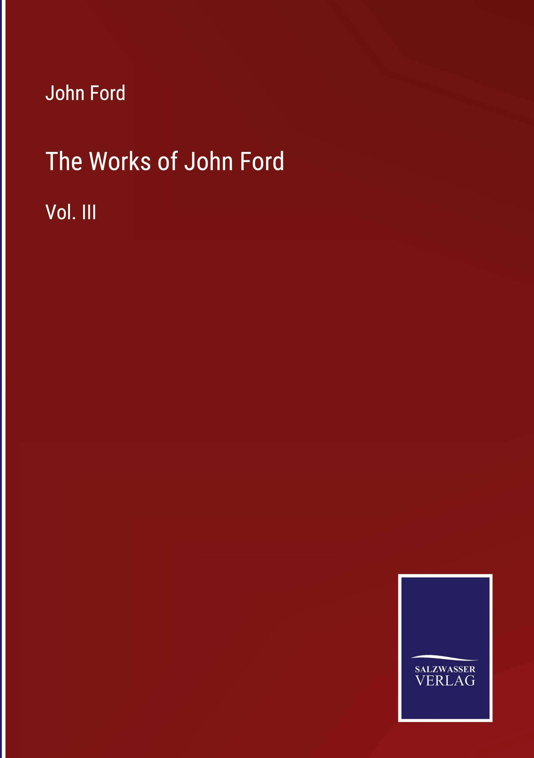 Vorderes Coverbild The Works of John Ford