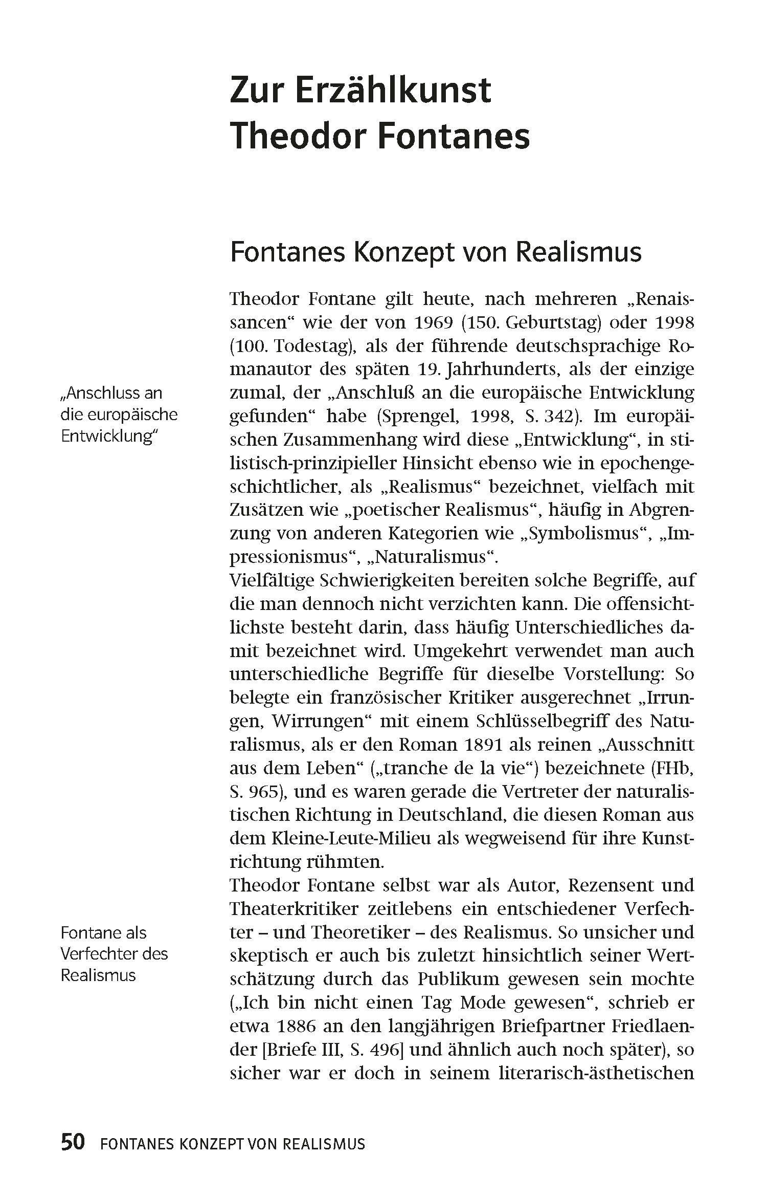 Beispielinhalt (Bild) Lektürehilfen Irrungen, Wirrungen