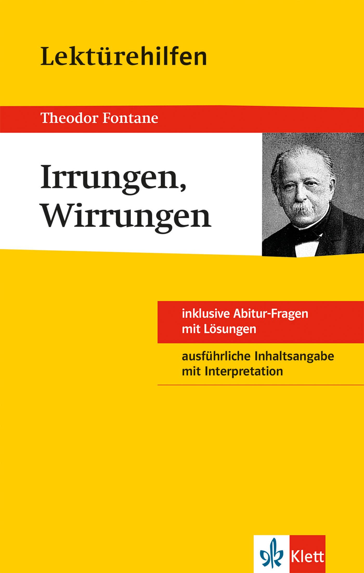 Vorderes Coverbild Lektürehilfen Irrungen, Wirrungen