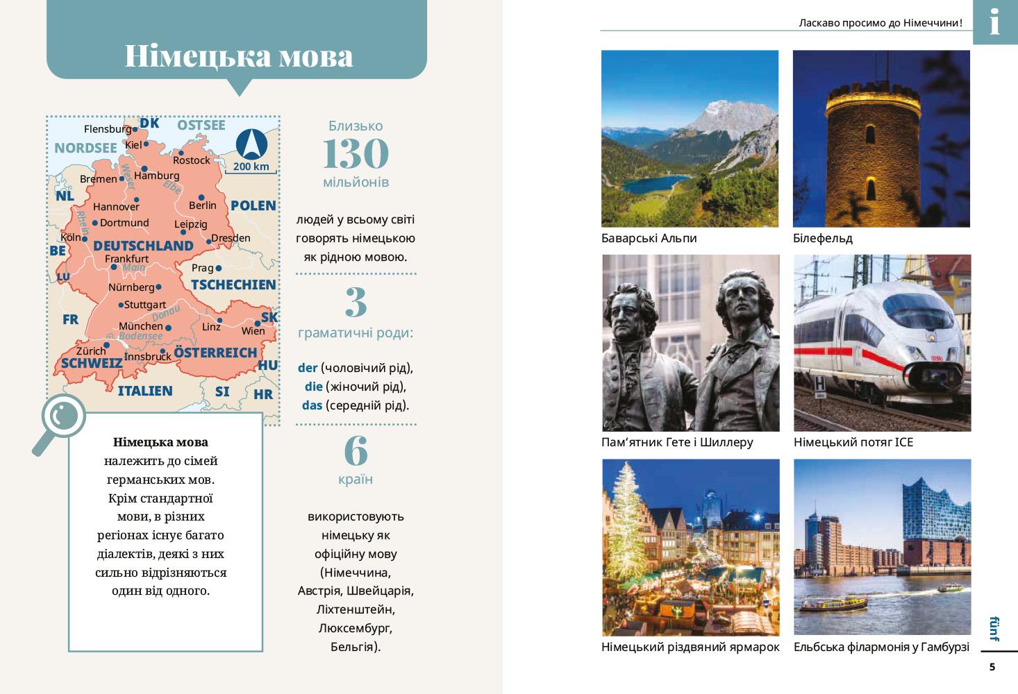 Beispielinhalt (Bild) Reise Know-How Sprachführer Deutsch für Ukrainer:innen / Rosmownyk - Nimezka mowa dlja ukrajinziw