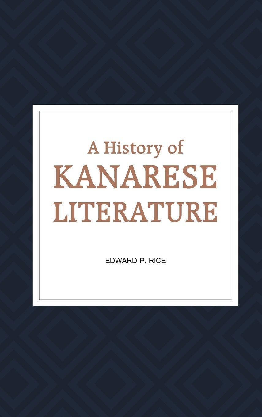 Vorderes Coverbild A HISTORY OF KANARESE LITERATURE