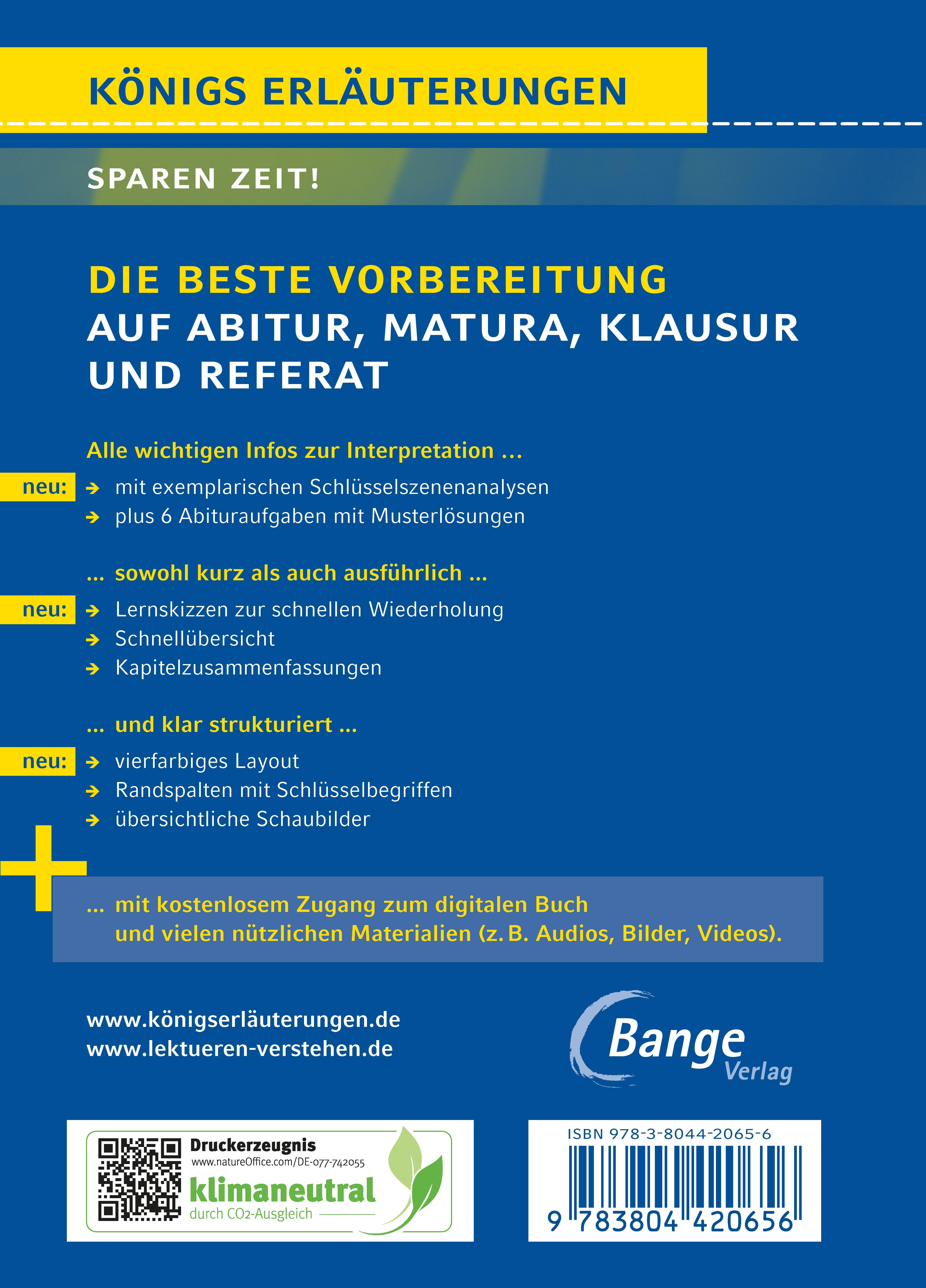 Rückseitencover Herkunft - Textanalyse und Interpretation