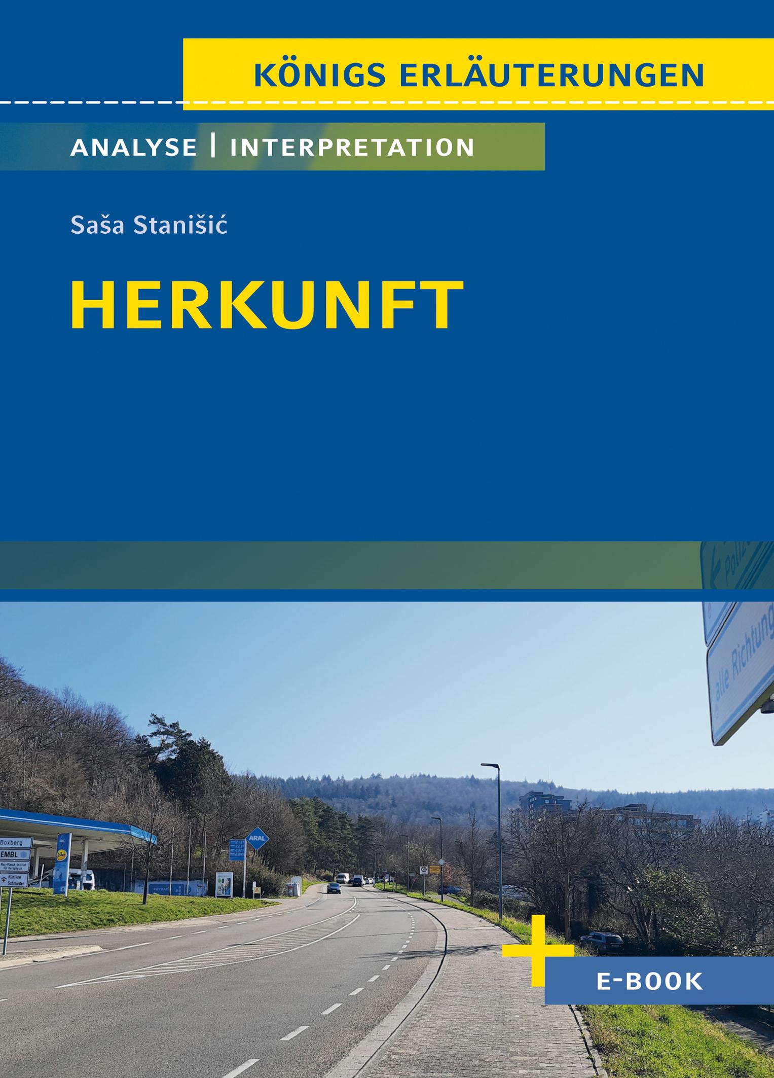 Vorderes Coverbild Herkunft - Textanalyse und Interpretation