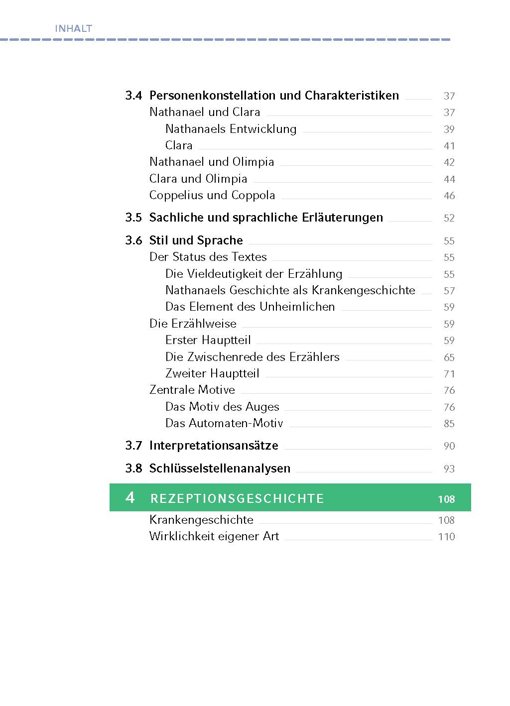 Beispielinhalt (Bild) Der Sandmann  - Textanalyse und Interpretation