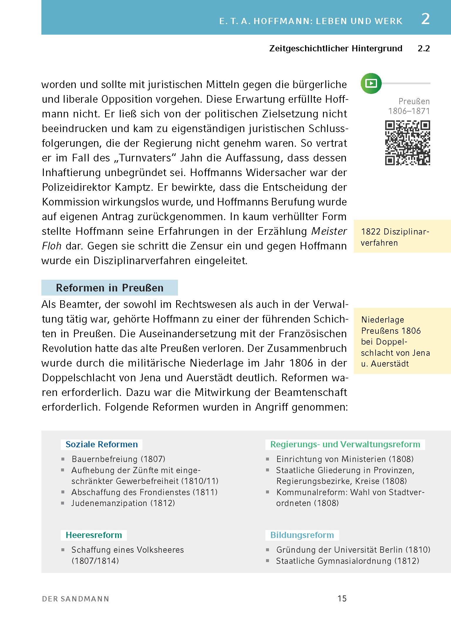 Beispielinhalt (Bild) Der Sandmann  - Textanalyse und Interpretation