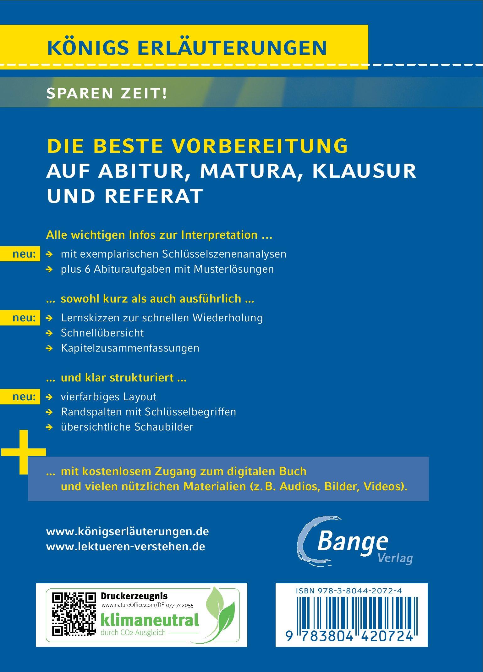 Rückseitencover Der Sandmann  - Textanalyse und Interpretation