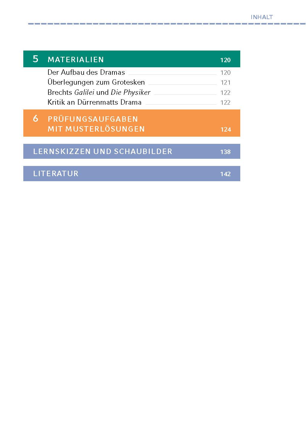 Beispielinhalt (Bild) Die Physiker - Textanalyse und Interpretation