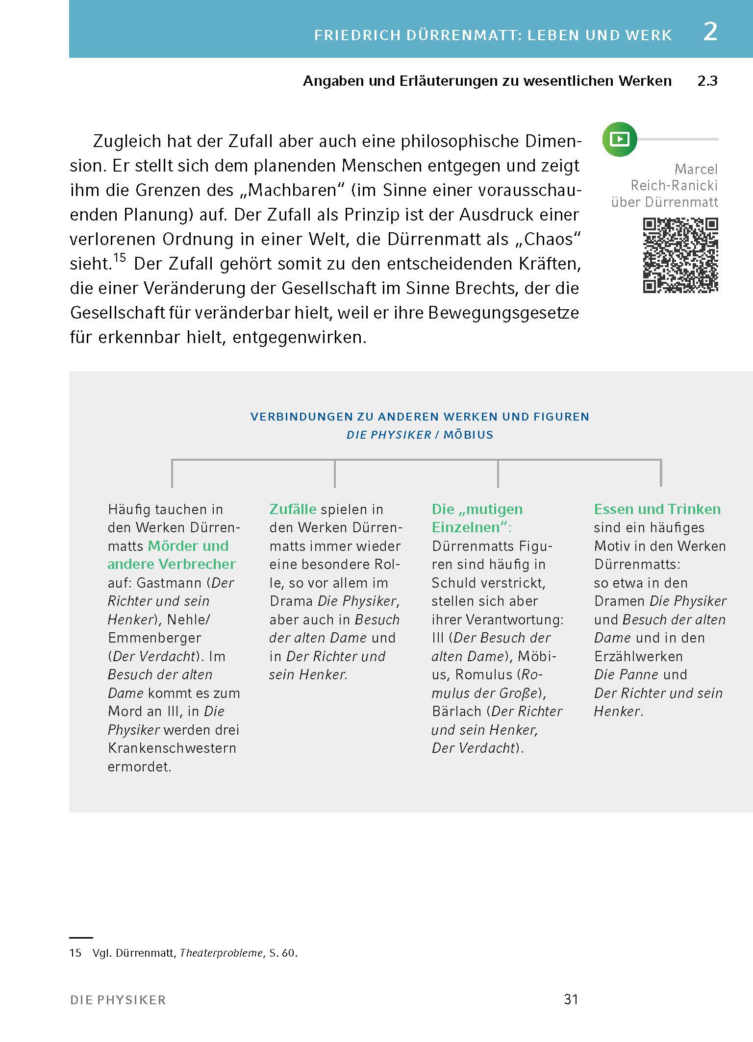 Beispielinhalt (Bild) Die Physiker - Textanalyse und Interpretation