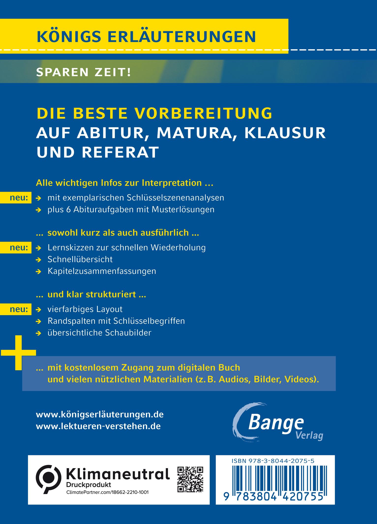 Rückseitencover Die Physiker - Textanalyse und Interpretation