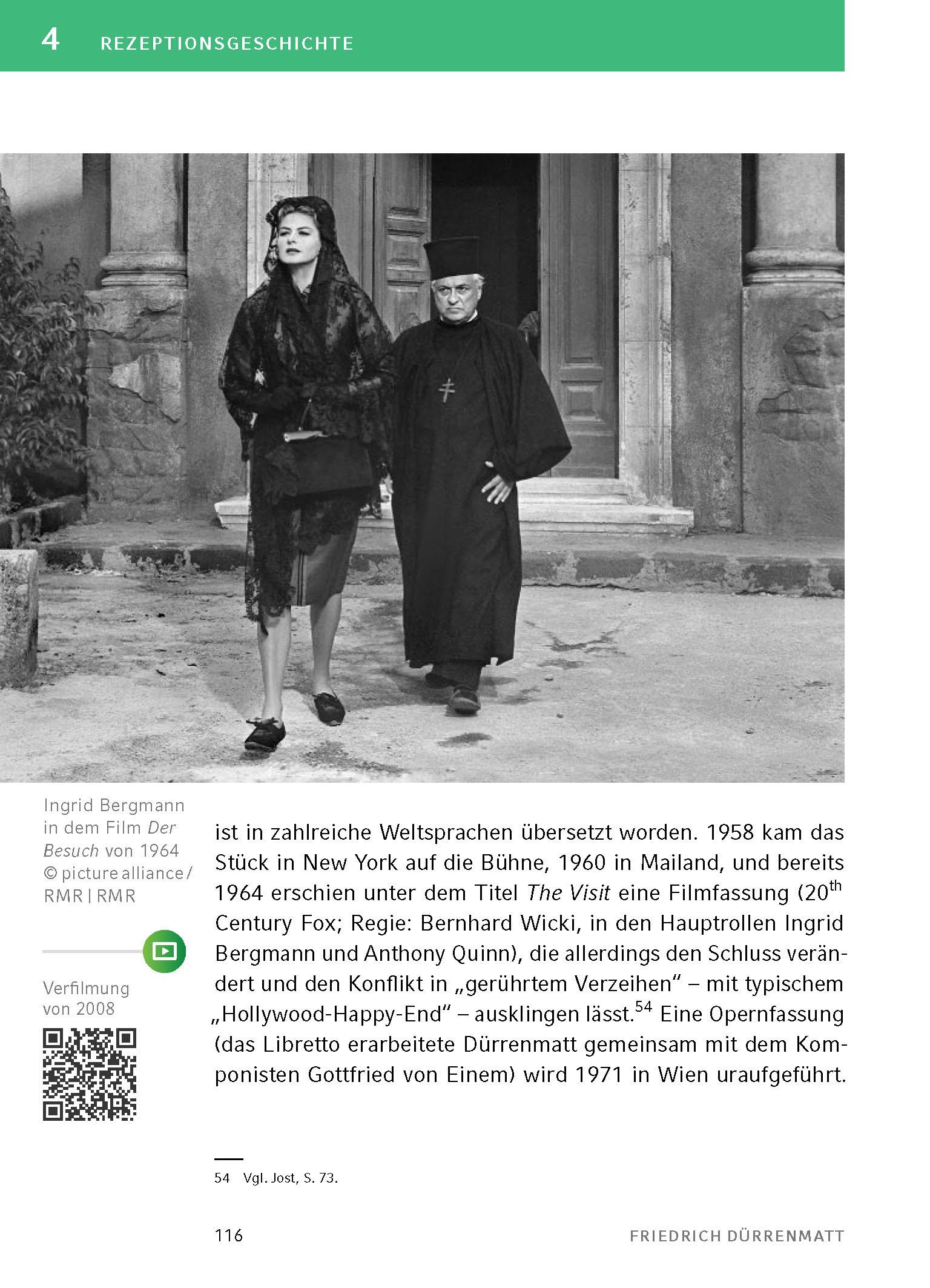 Beispielinhalt (Bild) Der Besuch der alten Dame - Textanalyse und Interpretation