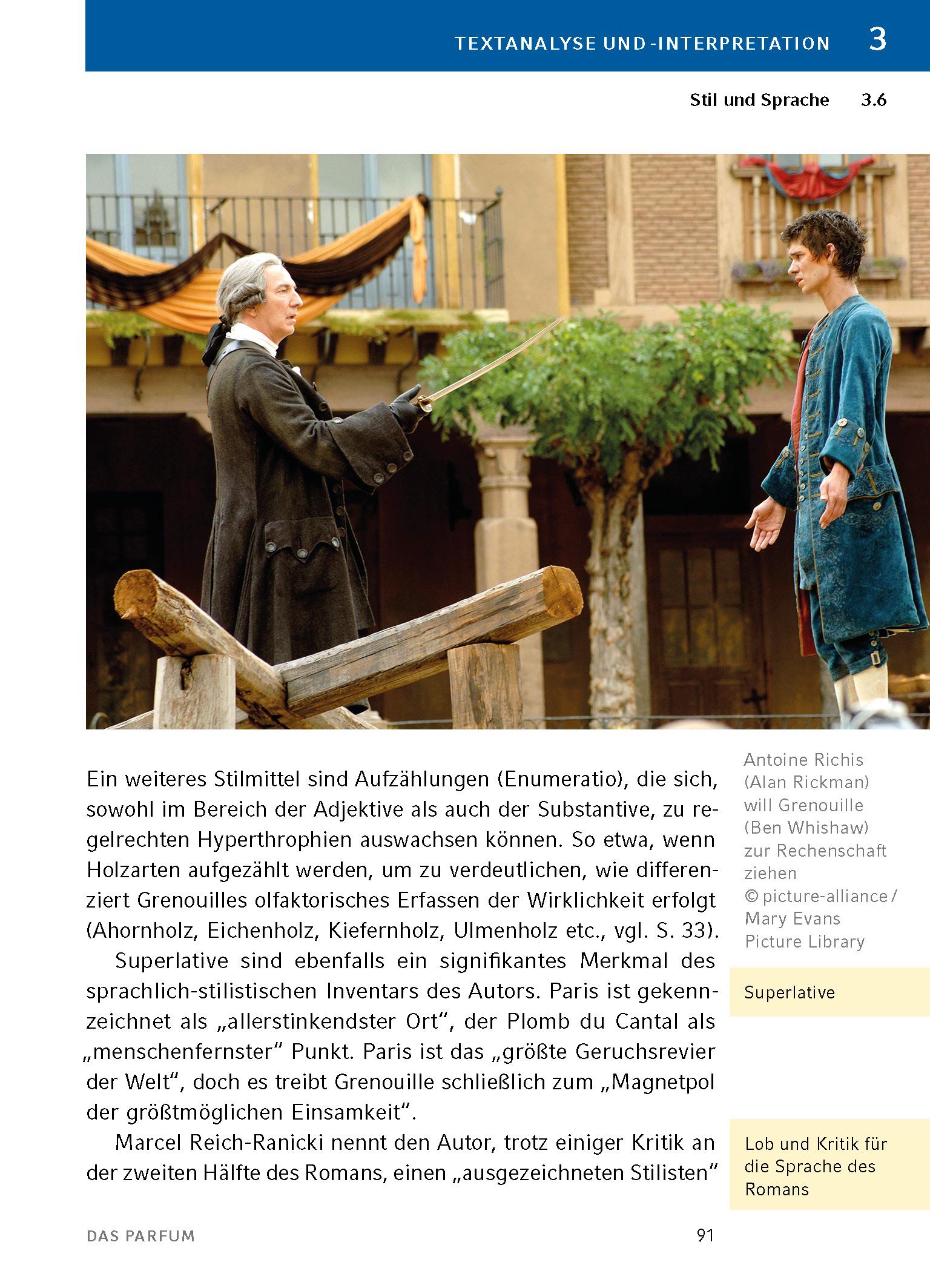 Beispielinhalt (Bild) Das Parfum - Textanalyse und Interpretation