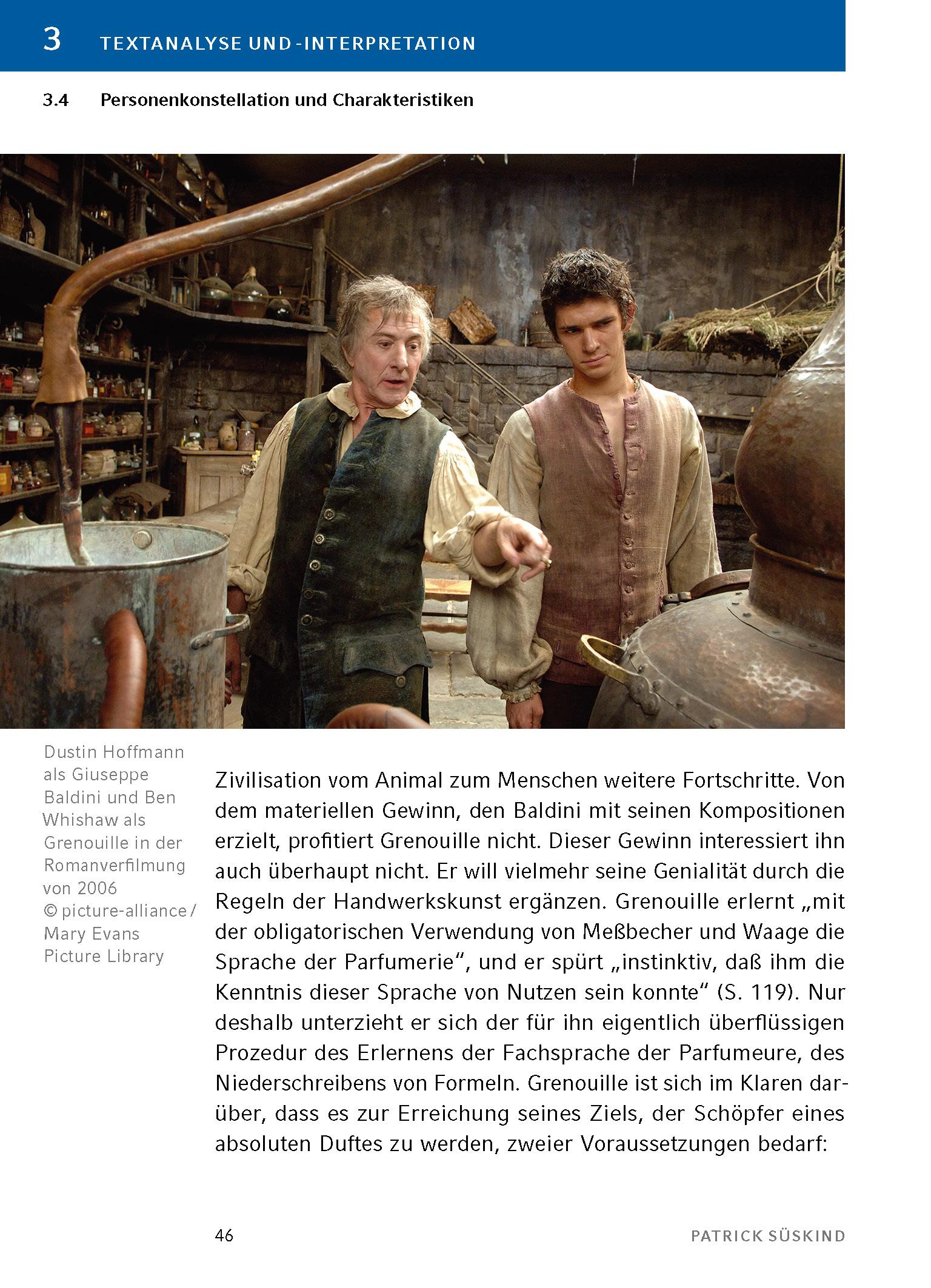 Beispielinhalt (Bild) Das Parfum - Textanalyse und Interpretation