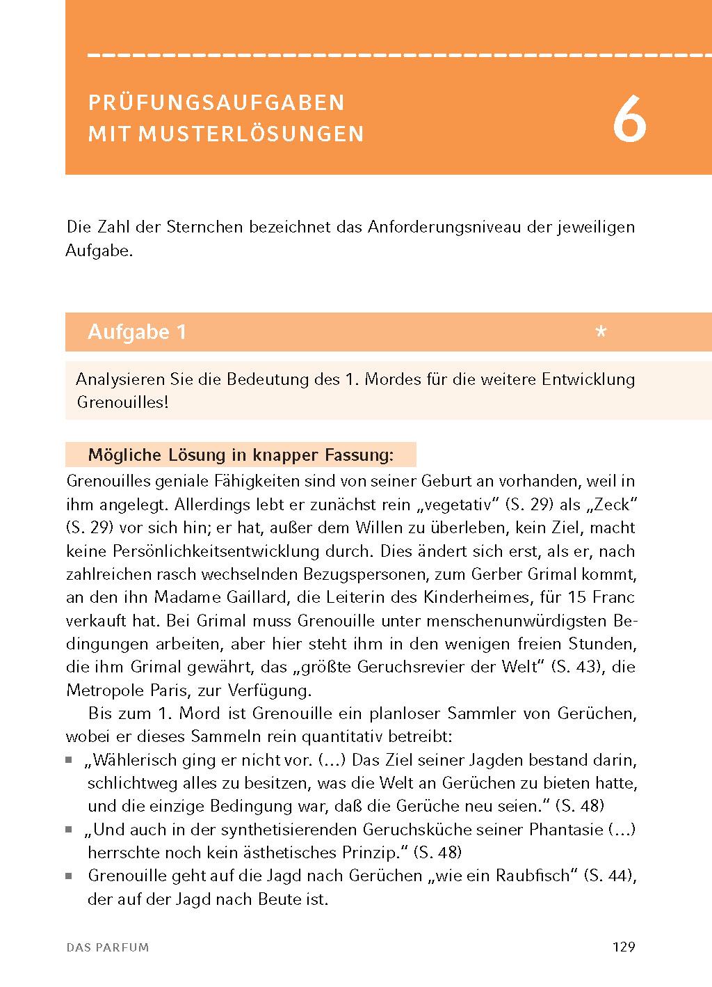 Beispielinhalt (Bild) Das Parfum - Textanalyse und Interpretation