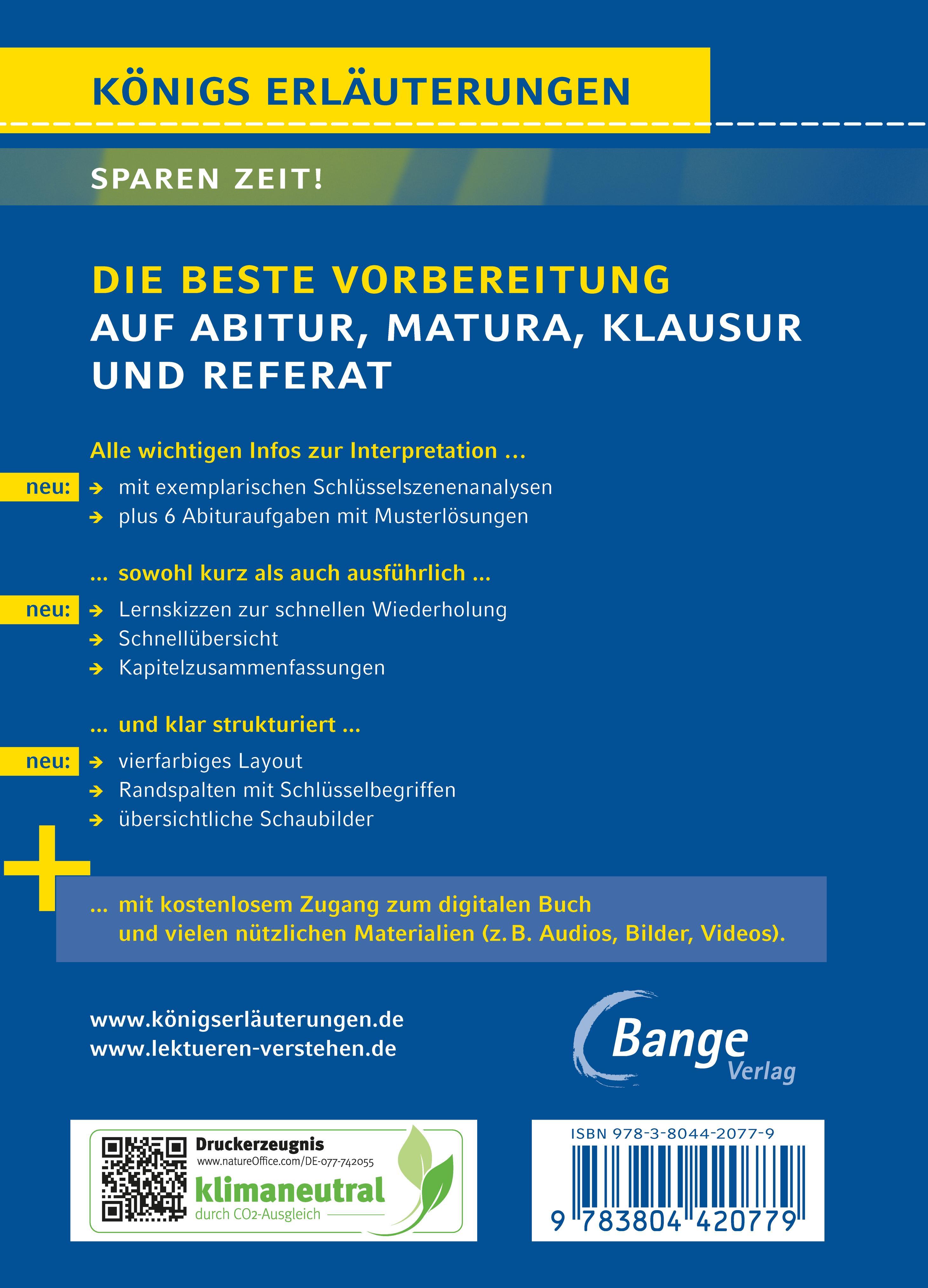 Rückseitencover Das Parfum - Textanalyse und Interpretation