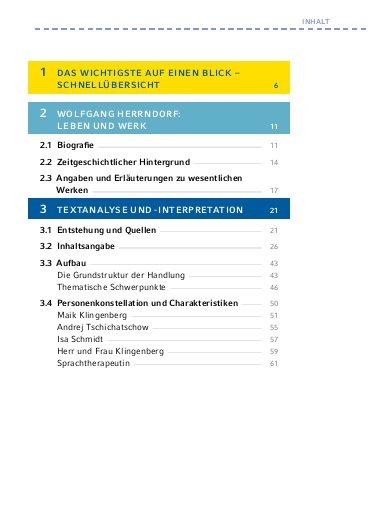 Beispielinhalt (Bild) Tschick - Textanalyse und Interpretation