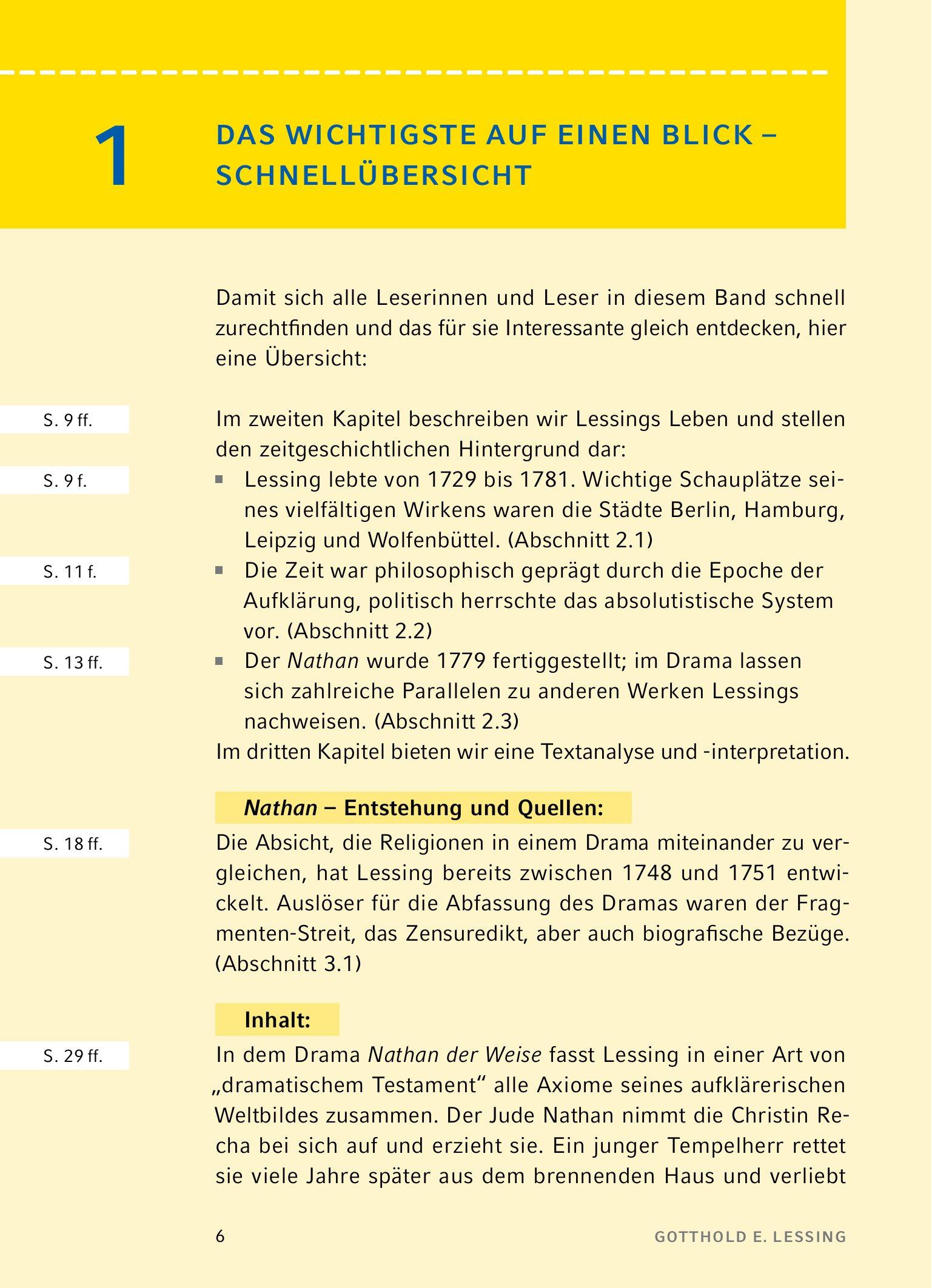 Beispielinhalt (Bild) Nathan der Weise - Textanalyse und Interpretation