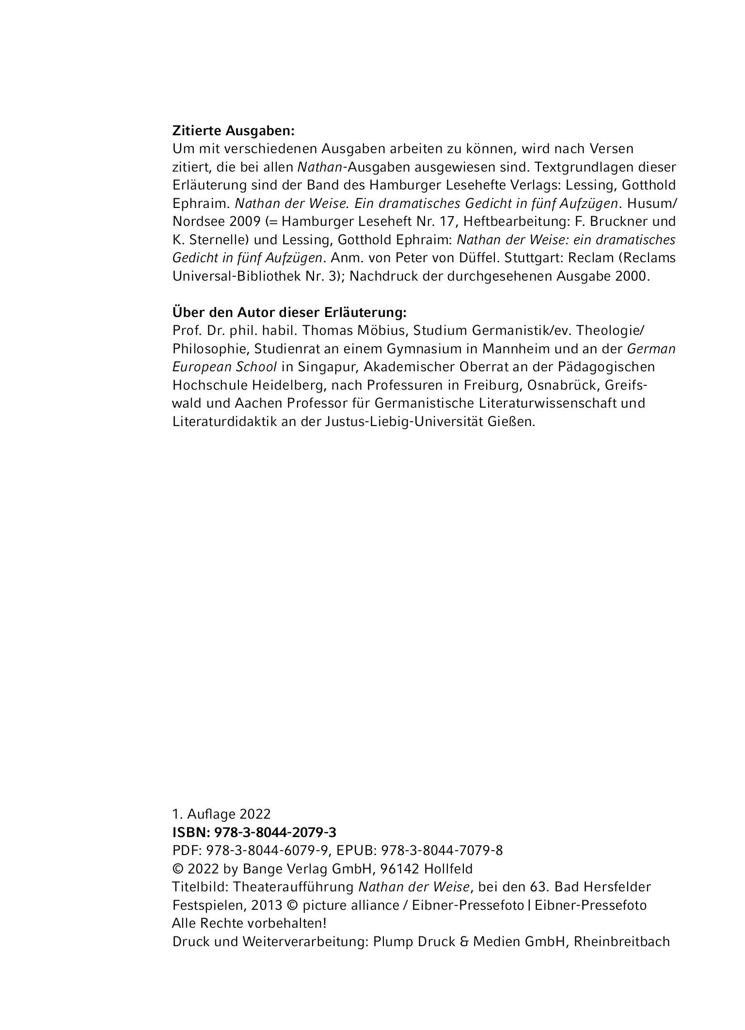 Beispielinhalt (Bild) Nathan der Weise - Textanalyse und Interpretation