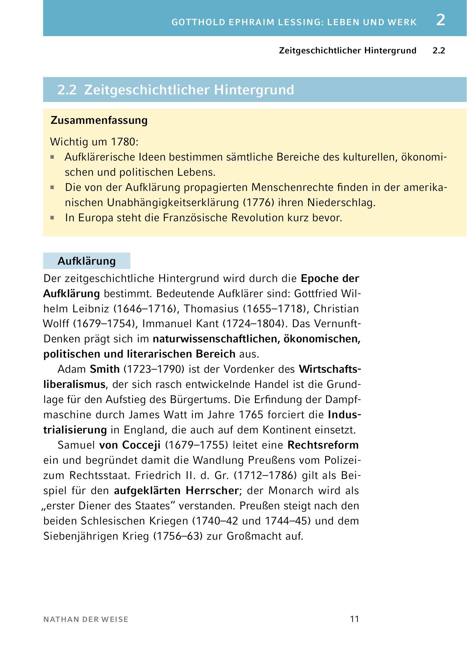 Beispielinhalt (Bild) Nathan der Weise - Textanalyse und Interpretation