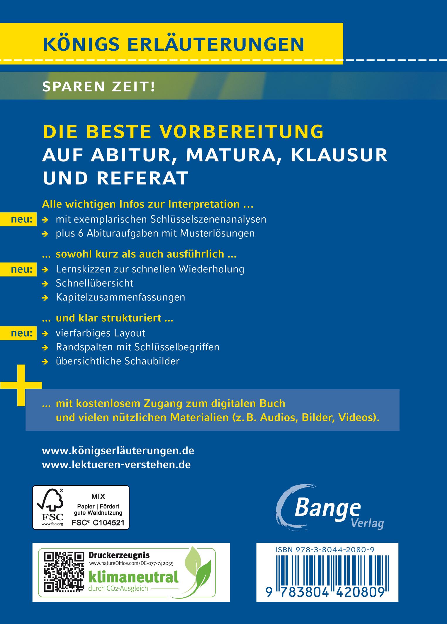Rückseitencover Frühlings Erwachen - Textanalyse und Interpretation