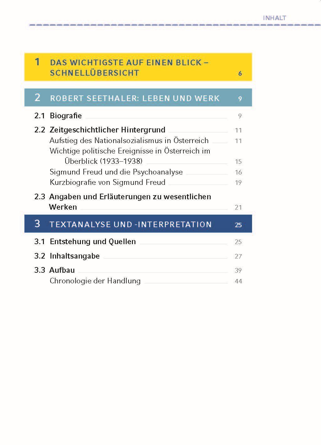 Beispielinhalt (Bild) Der Trafikant - Textanalyse und Interpretation