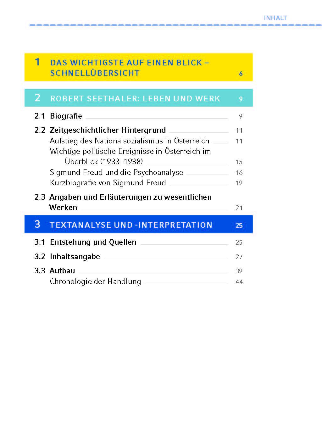 Beispielinhalt (Bild) Der Trafikant - Textanalyse und Interpretation