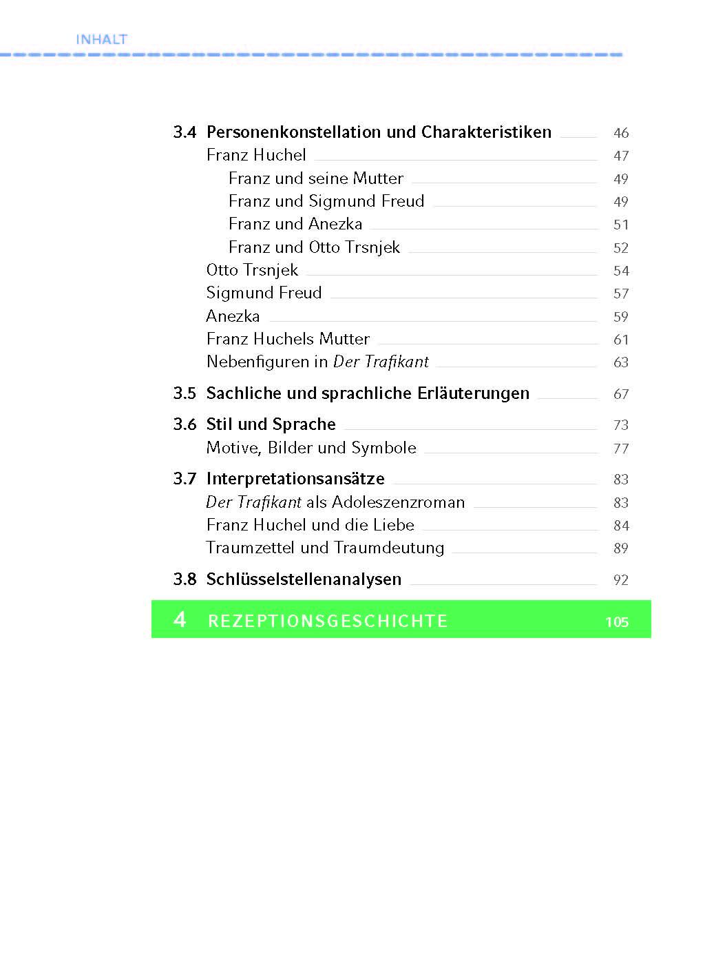 Beispielinhalt (Bild) Der Trafikant - Textanalyse und Interpretation
