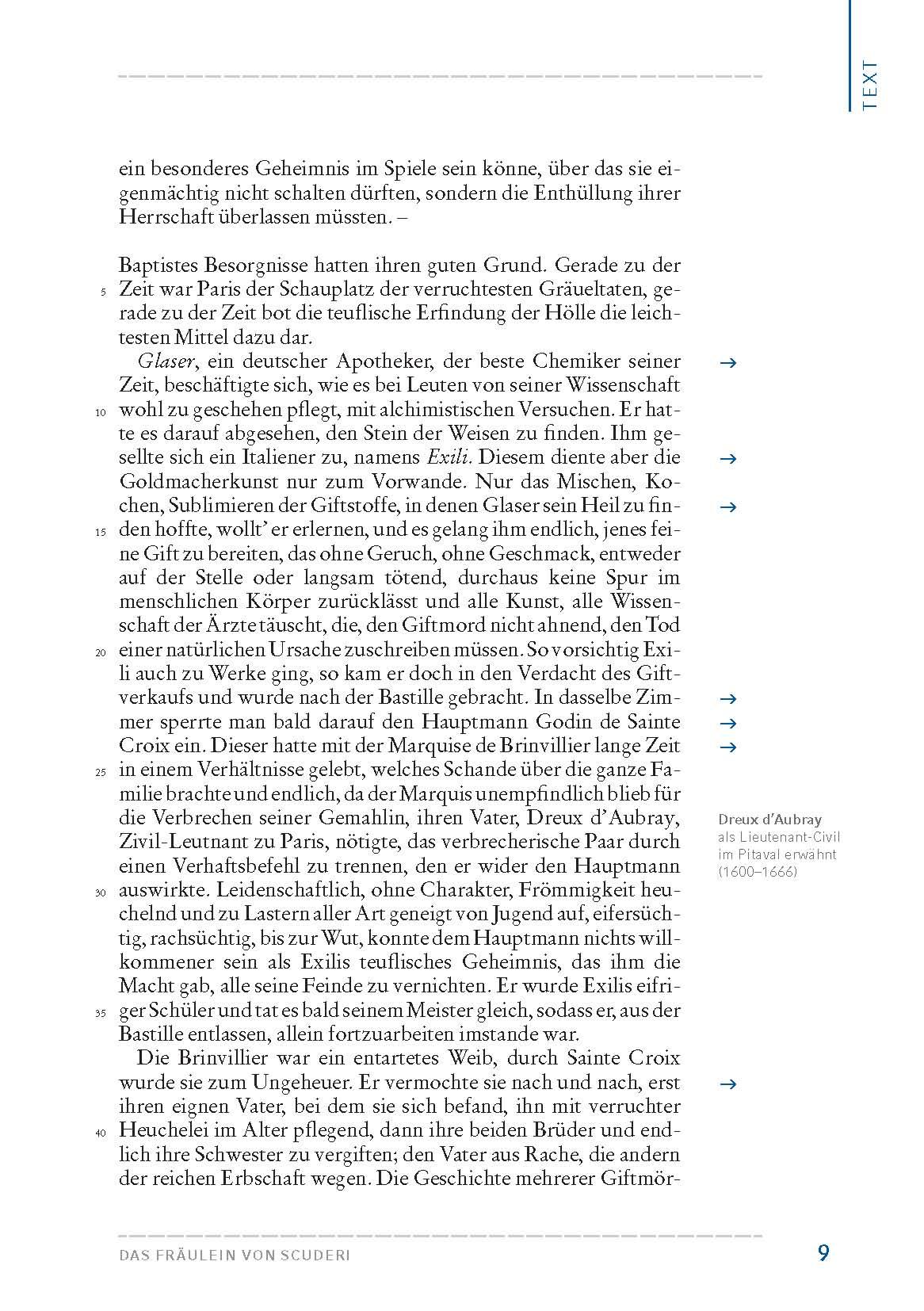 Beispielinhalt (Bild) Das Fräulein von Scuderi (Textausgabe)